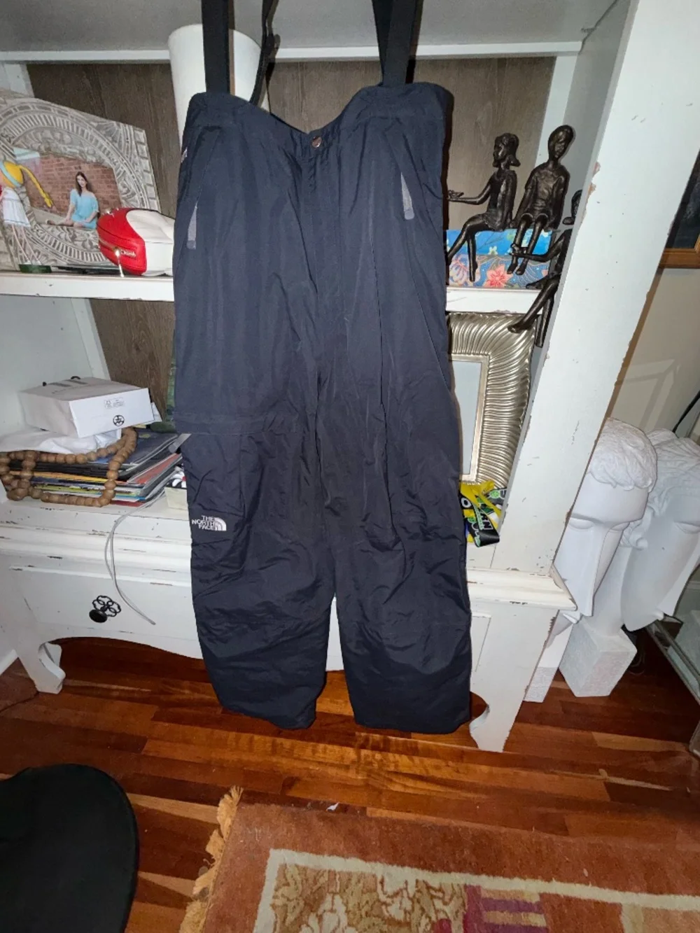The North Face mens large black ski bibs sidecut gore-tex black suspenders